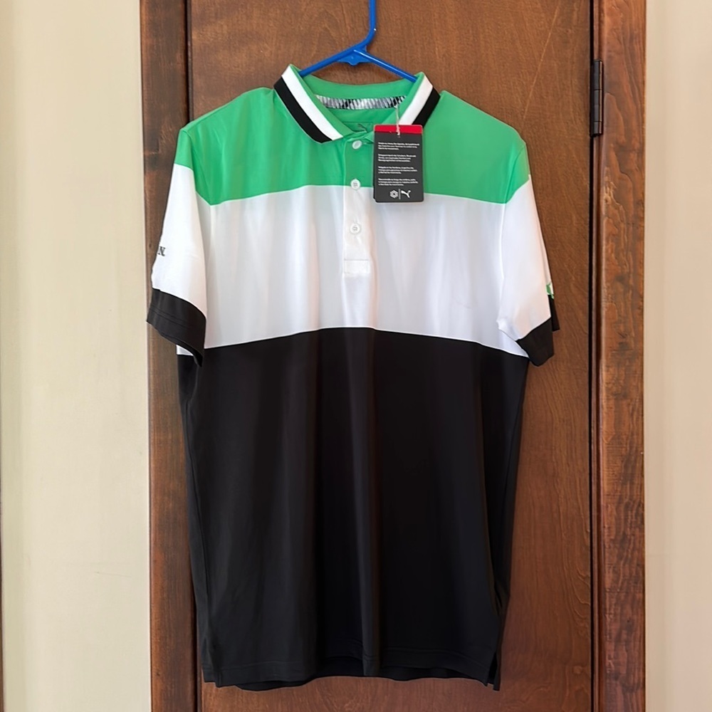 RARE NWT Patron Tequila Logo Puma Golf Polo Men’s size Small
